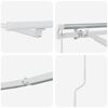 vidaXL Estrutura de Toldo Manual Branco 500 × 300 cm Alumínio