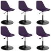 vidaXL Cadeiras de jantar girat&oacute;rias 6 pcs PP lil&aacute;s