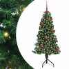 vidaXL &Aacute;rvore de Natal artificial de canto Verde 150 cm PVC e Metal