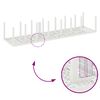 vidaXL Conjunto de Jantar para Jardim com Almofadas 17 pcs Branco PP