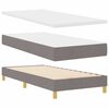 vidaXL Cama com Estrado Cinzento-acastanhado 80 x 200 cm tecido