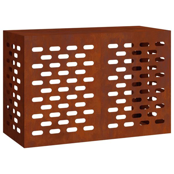 vidaXL Capa de Ar Condicionado Ferro Enferrujado 90 x 40 x 60 cm