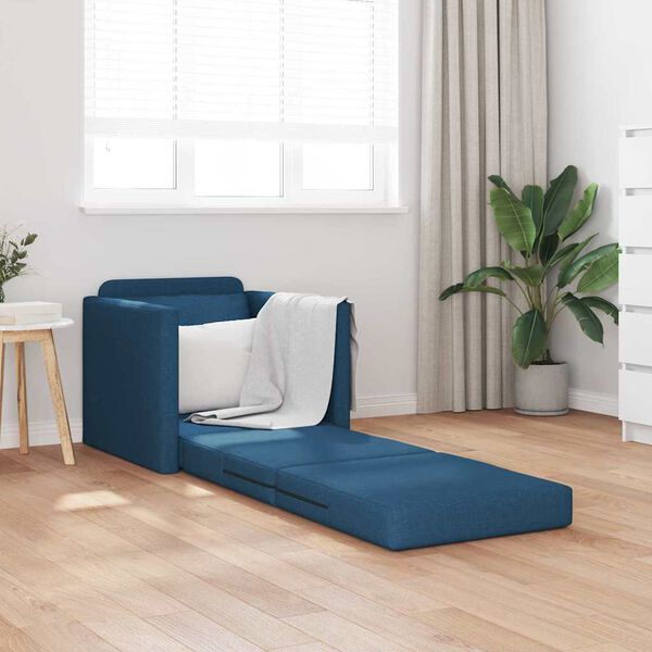 vidaXL Sof&aacute;-Cama 60cm Azul tecido