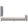 vidaXL Estrutura da Cama Cinzento-claro 90 x 190 cm tecido