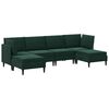 vidaXL Conjunto de M&oacute;veis para Sala de Estar 6 unid. Verde-Escuro