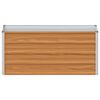 vidaXL Canteiro elevado de jardim 100x40x45cm a&ccedil;o galvanizado prateado
