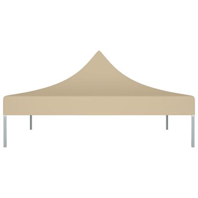 vidaXL Teto para tenda de festas 2x2 m 270 g/m² cor bege