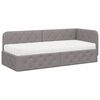 vidaXL Estrutura de Cama de Canto Cinzento-acastanhado 80 x 200 cm