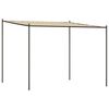 vidaXL Gazebo 3x3 m 180 g/m&sup2; tecido e a&ccedil;o bege