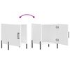 vidaXL Mesa de cabeceira 2 pcs 40x40x50 cm derivados de madeira branco