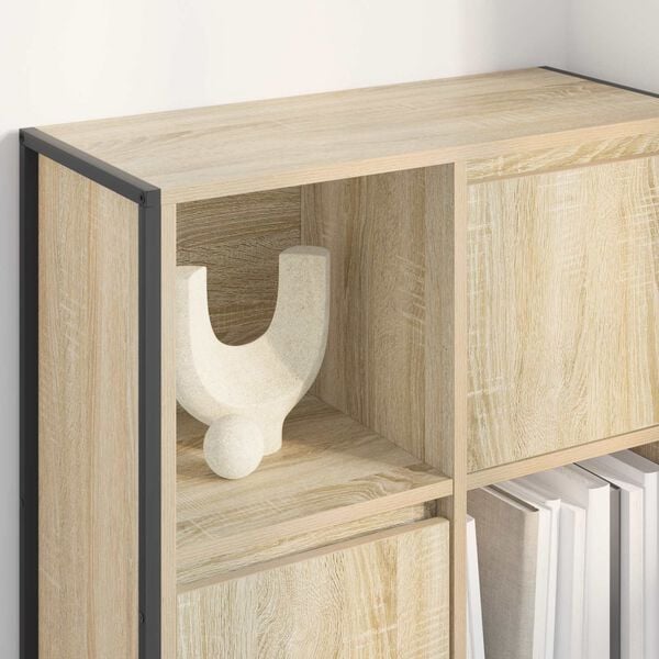 vidaXL Gabinete de Livros Sonoma 68 x 30 x 108,5 cm Madeira processada