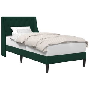 vidaXL Estrutura da Cama com cabeceira Verde Escuro 80 x 200 cm Veludo