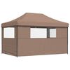 vidaXL Tenda de Festa Castanho 292 x 440 x 315 cm Tecido Oxford