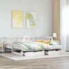 vidaXL Sof&aacute;-cama com gavet&atilde;o e gavetas sem colch&atilde;o 90x190 cm branco