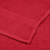vidaXL 8pcs Conjunto de toalhas FROGN 100% algodão vermelho