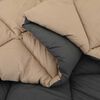 vidaXL Duvet de Ano Inteiro Antracite e Taupe 200 x 155 cm Microfibra