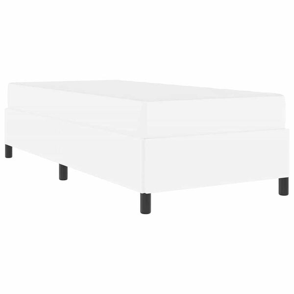 vidaXL Estrutura da Cama com colchão Branco 80 x 200 cm tecido