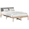 vidaXL Estrutura da cama castanho e cinzento-escuro 120 x 190 cm