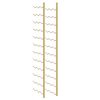 vidaXL Garrafeira de parede para 36 garrafas ferro dourado