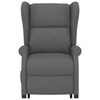 vidaXL Poltrona de massagens elevat&oacute;ria tecido cinzento-escuro