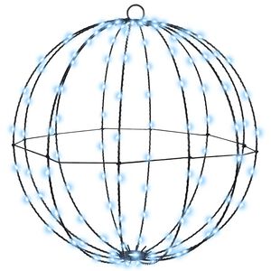 vidaXL Bola Branco frio 40 x 40 x 42 cm Metal 120 LED