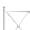 vidaXL Cabeceira de substitui&ccedil;&atilde;o 160 cm metal branco