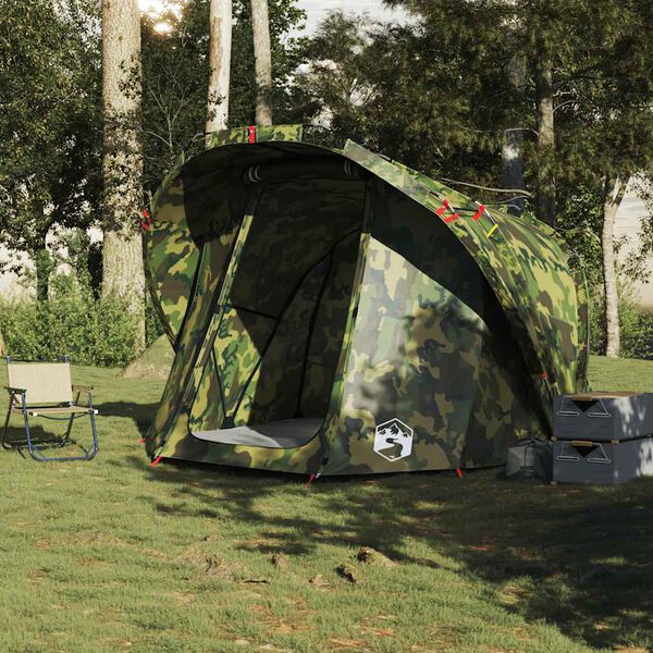 vidaXL Tenda de pesca para 4 pessoas impermeável camuflagem