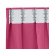 vidaXL Cortinas Blackout com Argolas 2 pcs Rosa Brilhante 175 x 140 cm