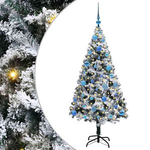 vidaXL &Aacute;rvore de Natal Artificial Branco 150 cm PVC, A&ccedil;o e Pl&aacute;stico