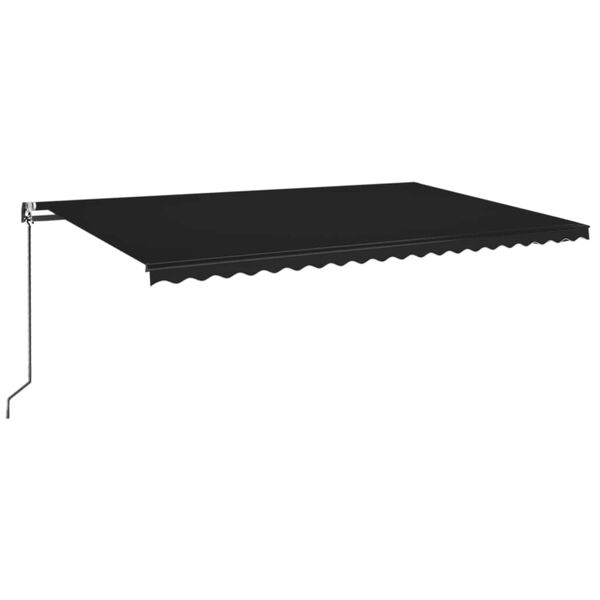 vidaXL Toldo retr&aacute;til autom&aacute;tico 500x350 cm antracite