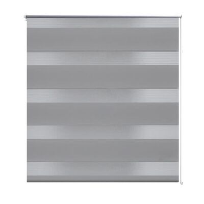 Estore de rolo 40 x 100 cm, linhas de zebra / Cinza
