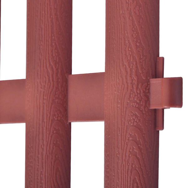 vidaXL 17 pcs divis&oacute;rias de relvado 10 m castanho