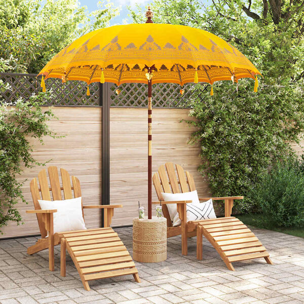 vidaXL Parasol Balin&ecirc;s Amarelo 215 x 215 x 260 cm