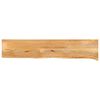 vidaXL Tampo de mesa c/ borda viva 160x20x3,8 cm mangueira maci&ccedil;a