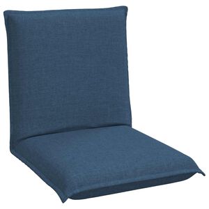 vidaXL Cadeira de Piso Azul 54 x 64 x 59 cm tecido