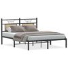 vidaXL Estrutura cama s/ colch&atilde;o derivados de madeira carvalho sonoma