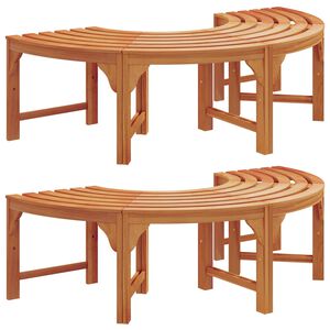 vidaXL Banco de &Aacute;rvore 2 pcs Natural 160 x 80 x 45cm