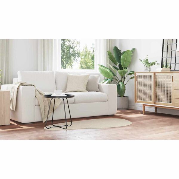 vidaXL Tapetes de &aacute;rea HUARTE Bege 80 x 150 cm Poli&eacute;ster