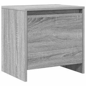 vidaXL Mesa cabeceira 45x34x44,5cm derivados madeira sonoma cinza