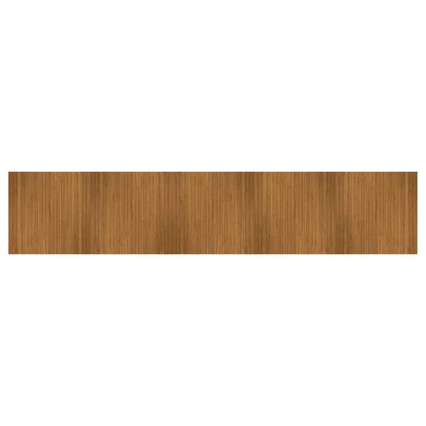 vidaXL Tapete retangular 100x500 cm bambu castanho
