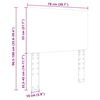 vidaXL Cabeceira Carvalho Sonoma 75 cm Madeira processada