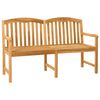 vidaXL Banco Rosa Esculpido &agrave; M&atilde;o 179,5 x 61 x 90 cm Natural