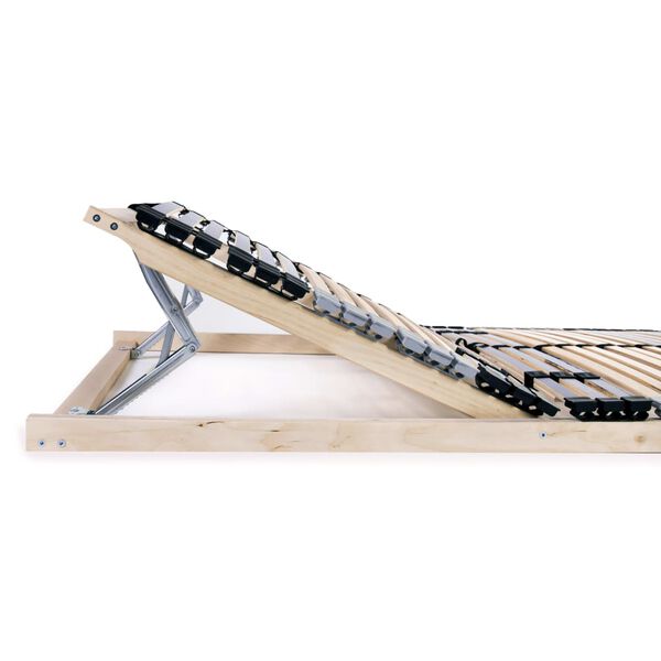 vidaXL Estrado de ripas com 42 ripas 7 zonas 90x200 cm