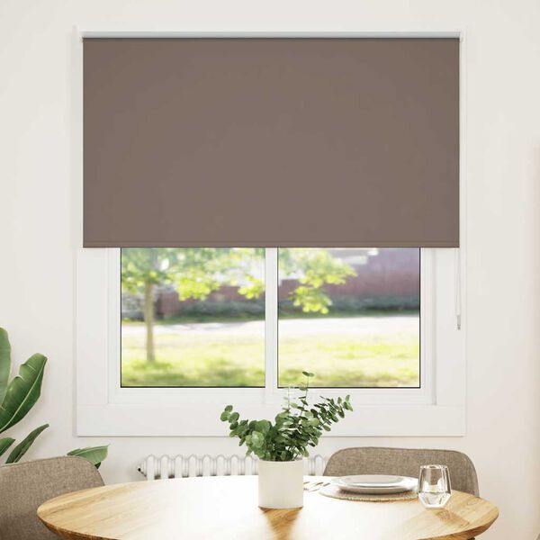 vidaXL Persiana de enrolar 125x175 cm largura tecido 121,6cm poli&eacute;ster