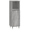 vidaXL 3 pcs Conjunto m&oacute;veis casa de banho madeira proc. cinza sonoma
