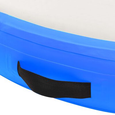 vidaXL Tapete de ginástica insuflável com bomba 100x100x15 cm PVC azul