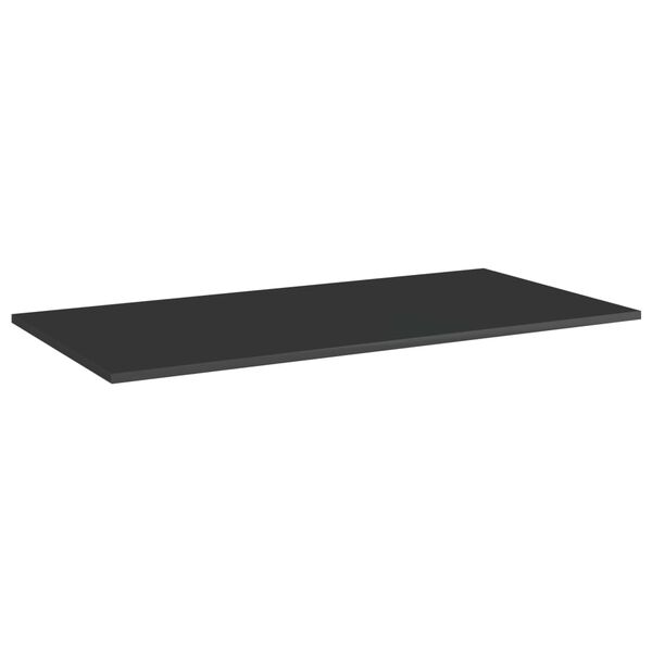 vidaXL Prateleiras estante 4pcs 80x20x1,5cm contrapl. preto brilhante