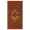vidaXL Decora&ccedil;&atilde;o p/ muro de jardim 105x55 cm a&ccedil;o corten design sol