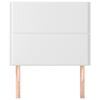 vidaXL Cabeceira Branca 100x5x118/128 cm Couro Sint&eacute;tico