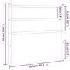 vidaXL Cabeceira de substitui&ccedil;&atilde;o 100 cm metal preto